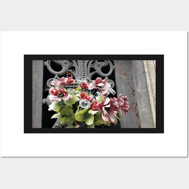 Paris Pere LaChaise Floral Display Wall Art by BlackBeret